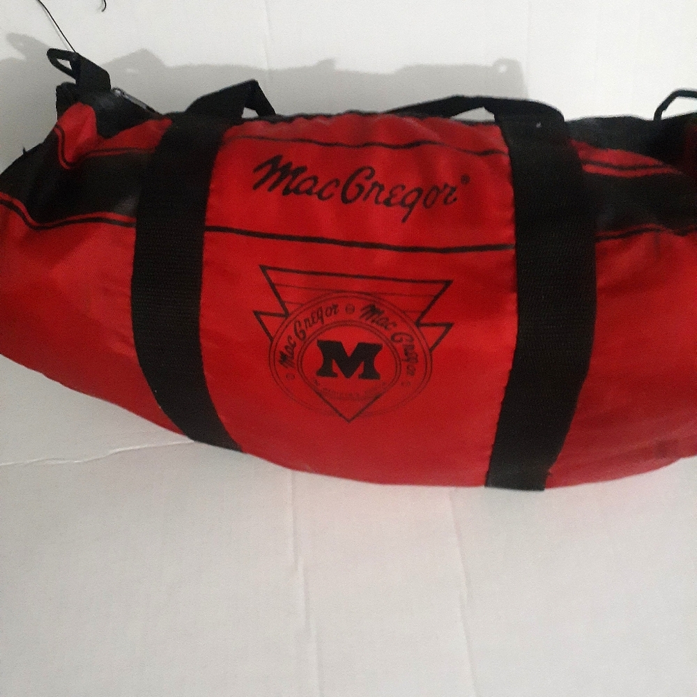 Vintage McGregor Red black Duffel bag  Unisex